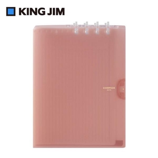 KING JIM COMPACK A4可對折活頁筆記本/ 透明/ 9956TY/ 粉紅色 eslite誠品