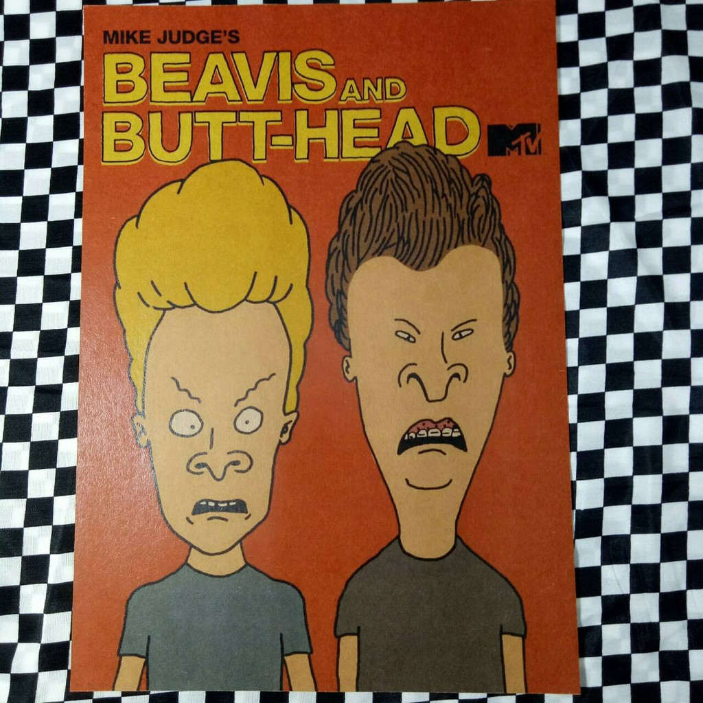 『老番顛』 BEAVIS AND BUTT-HEAD 癟四與大頭蛋 卡通海報 牛皮紙海報 壁飾 裝飾畫 背景裝飾