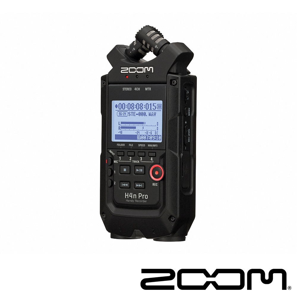 【ZOOM】H4N Pro  H4NPROBLK 高音質立體聲麥克風 隨身錄音機 (公司貨)