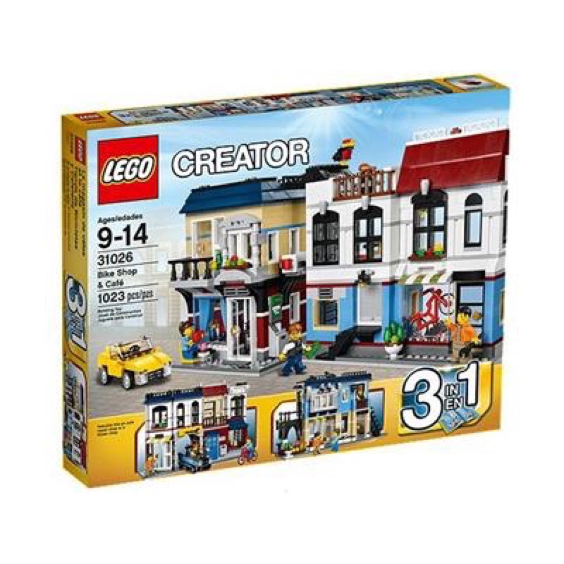 【GC】 LEGO 31026 Creator Bike Shop &amp; Cafe 腳踏車與咖啡店 （膠帶鬆脫）