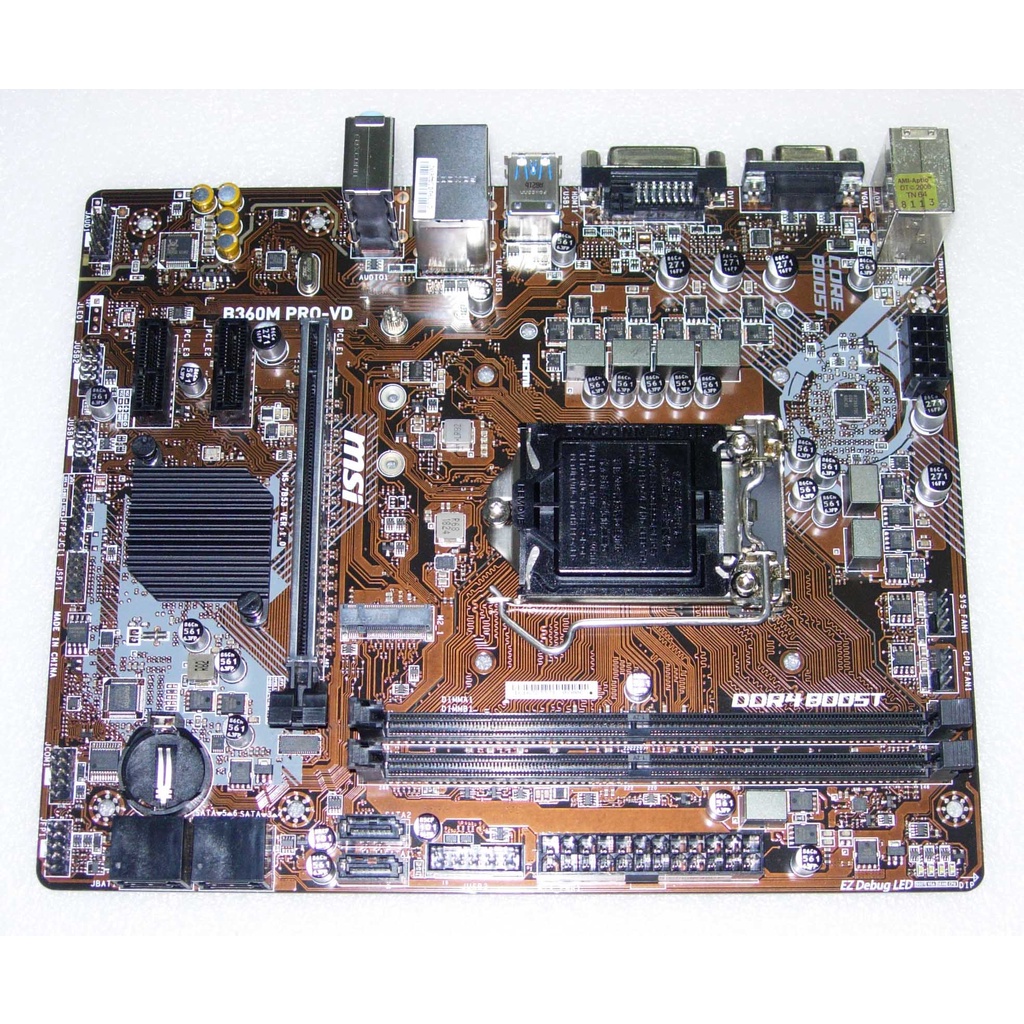 【大媽電腦】微星B360M PRO-VD主機板 1151腳位支援第8、9代INTEL CPU DDR4 2666 附擋板