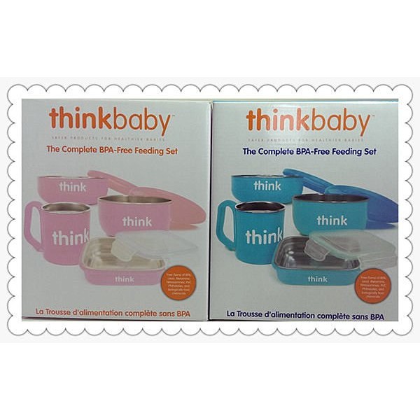 【DEAR BABY】美國ThinkBaby 無毒不銹鋼兒童餐具組 安全餐具 現貨