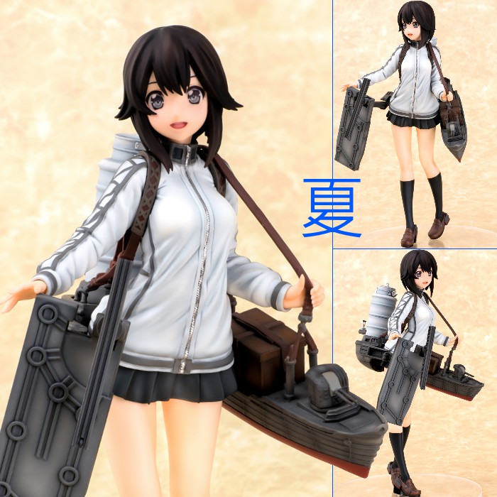 夏本舖 日版aoshima 艦隊收藏艦娘速吸給油艦迷你裙巨乳美少女經理學生制服武裝野水伊織 蝦皮購物