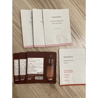 ［專櫃試用品小樣］innisfree 📍濟州紅茶極致修護安瓶1ml /📍柑橘c亮白精華1ml /📍濟州櫻花亮顏霜1ml