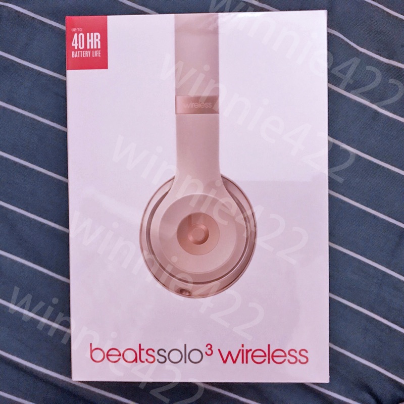 Beats solo3 wireless 耳罩式頭戴式無線藍芽耳機 緞金色/磨砂金