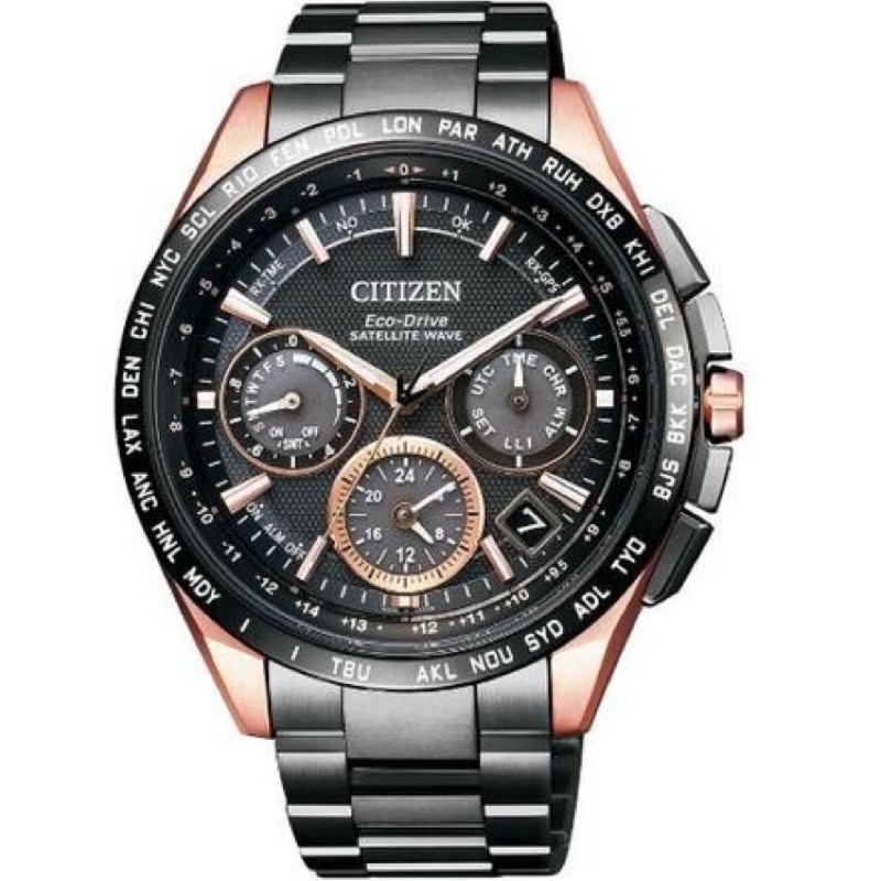 CITIZEN 星辰錶 CC9016-51E 限量款光動能GPS衛星對時錶鈦金屬腕錶 錶徑4MM