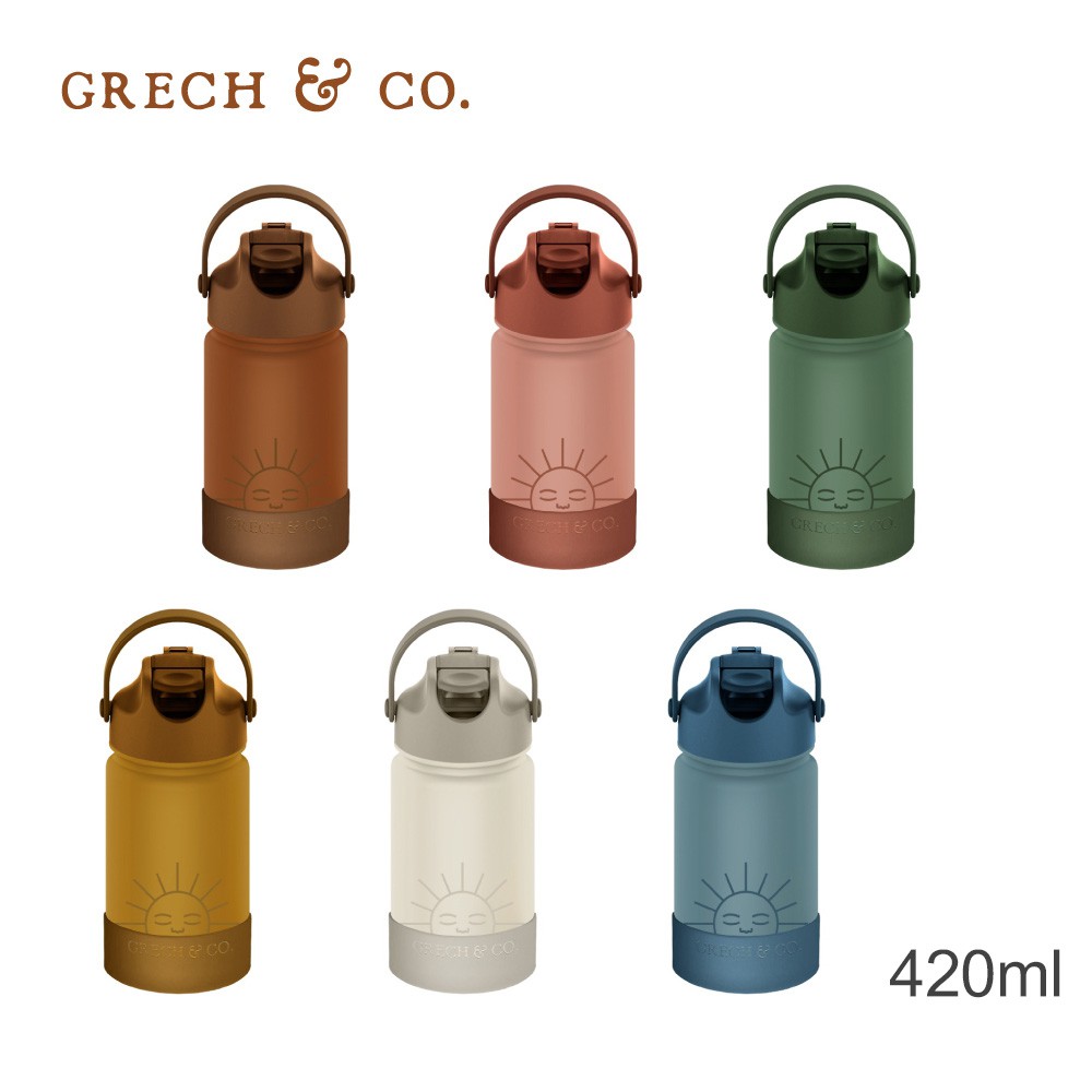 丹麥Grech&amp;Co. 不鏽鋼吸管水壺 水杯 保溫瓶 420ml / 540ml
