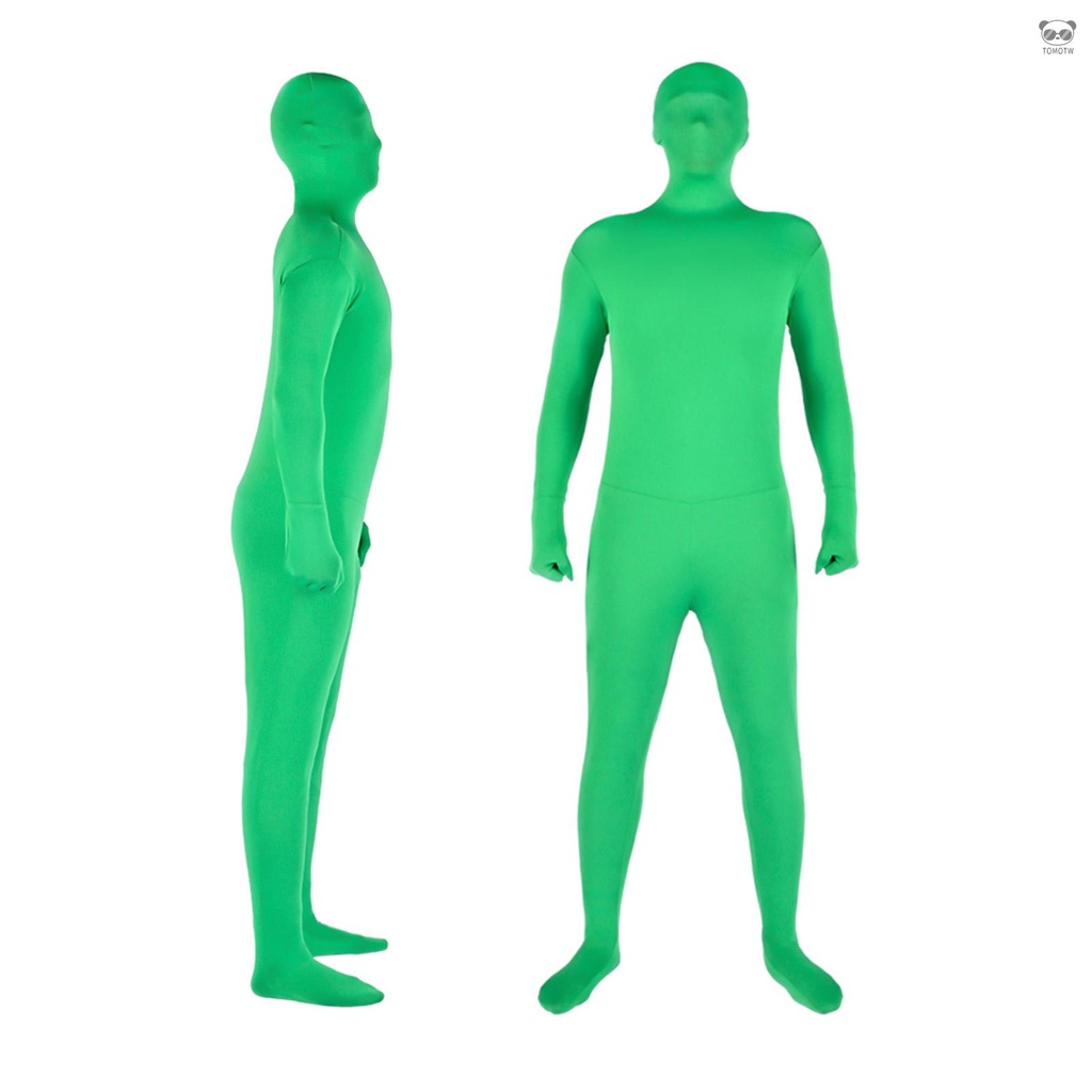 綠色攝影隱形衣 攝影棚摳像衣綠幕衣 氯綸材質 一件式式 170cm