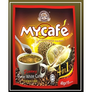 [新鮮現貨] 馬來西亞 榴槤白咖啡 檳城咖啡樹牌 四合一 600g 大包裝 好新鮮 特香濃 PENANG DURIAN