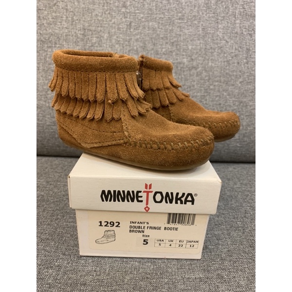 Minnetonka 兒童流蘇靴 莫卡辛 雷石鳥 二手