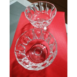 現貨！快速出貨！ins風水晶琥珀聖代杯 水果杯 聖代 冰淇淋杯 水晶玻璃杯復古浮雕高腳杯 布丁甜品杯