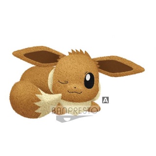 「芃芃玩具」BANPRESTO 景品 精靈寶可夢 休息時間大玩偶 伊布絨毛娃娃 約27cm 貨號17808