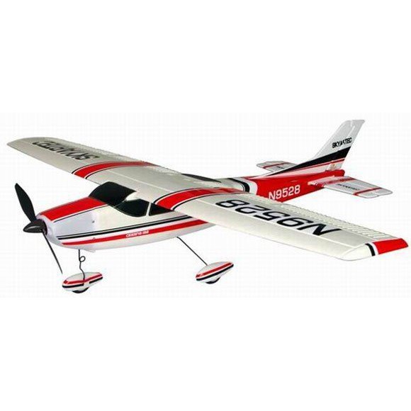 《TS同心模型》新到貨 SKYARTEC CESSNA 182 西斯納電動遙控飛機~襟翼 KIT空機版(紅色)