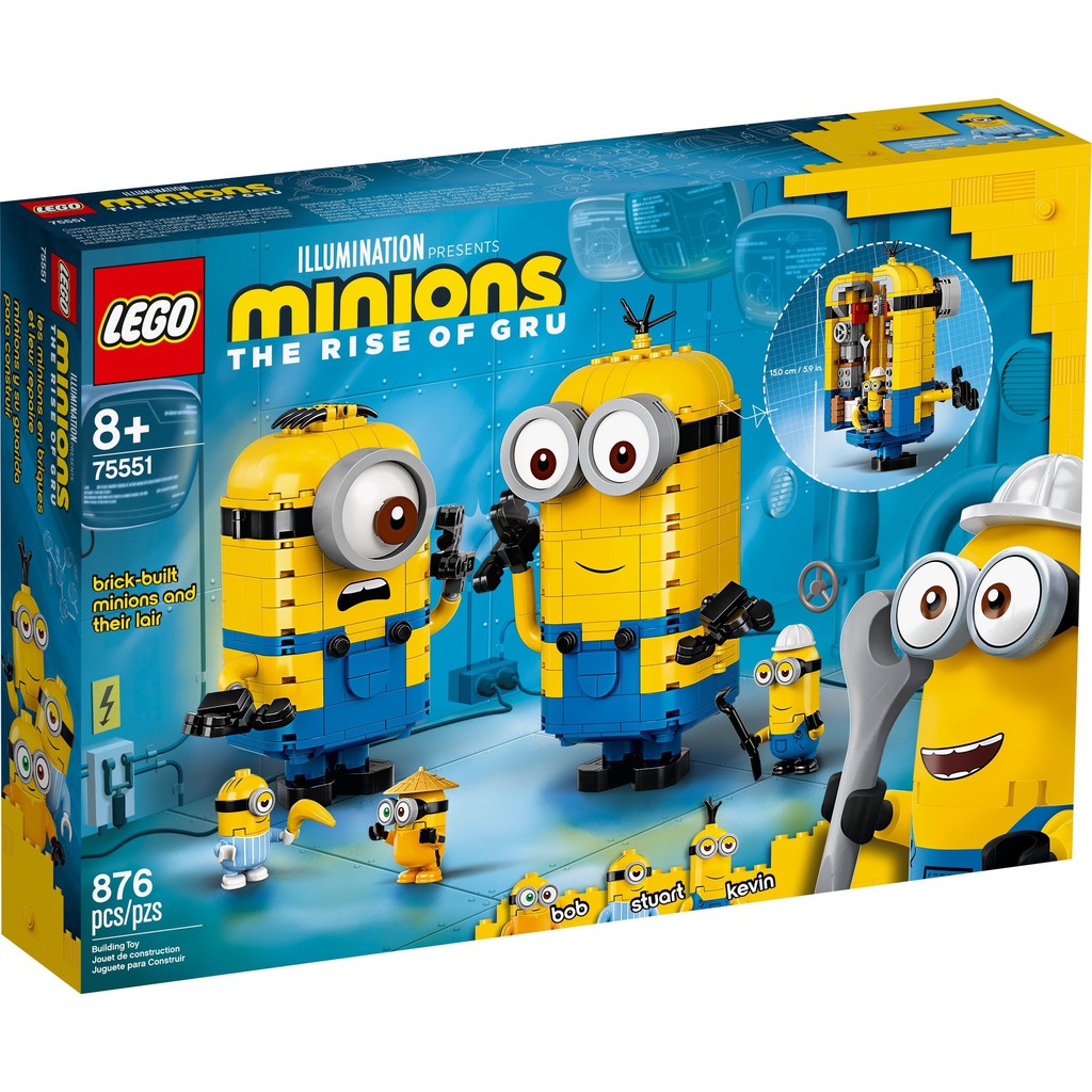 《熊樂家║高雄 樂高 專賣》LEGO 75551 Brick-built Minions Figures 小小兵