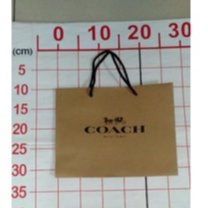 【二手衣櫃】名牌紙袋 COACH 紙袋 購物袋 環保袋 禮物袋