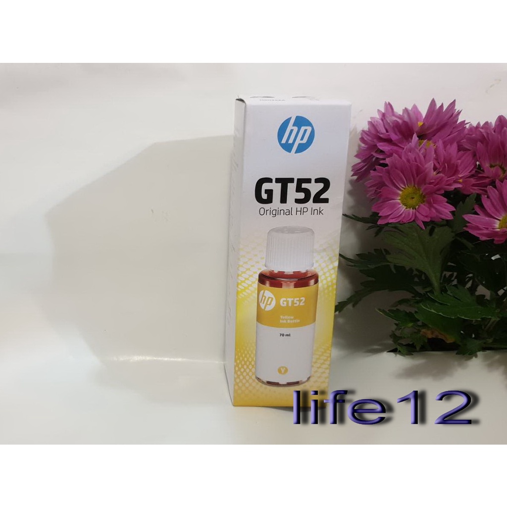 HP-GT52  MOH56A  黃色墨水 原廠 70ML