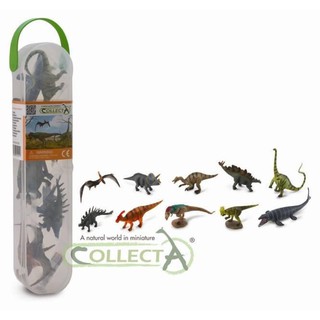 恐龍動物模型 CollectA R1101 迷你恐龍筒 1 小恐龍禮盒