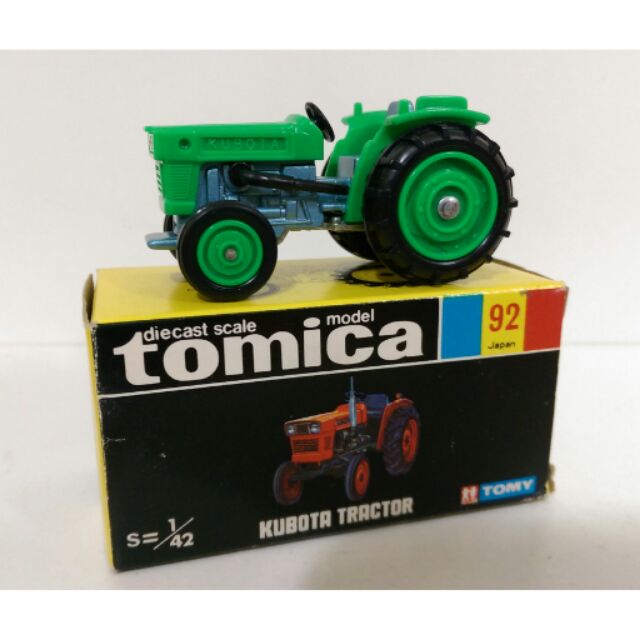 Tomica 92 KUBOTA TRACTOR 農用耕耘機 日本製 中古品
