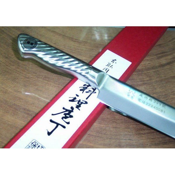 台中市最知名的建成刀剪行@高級AUS-8 不銹鋼(240m/m)--生魚刀ST