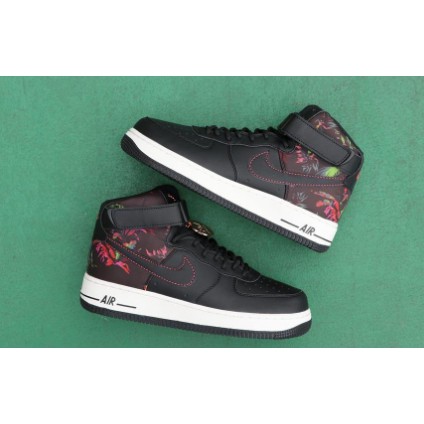 nike air force 1 black floral