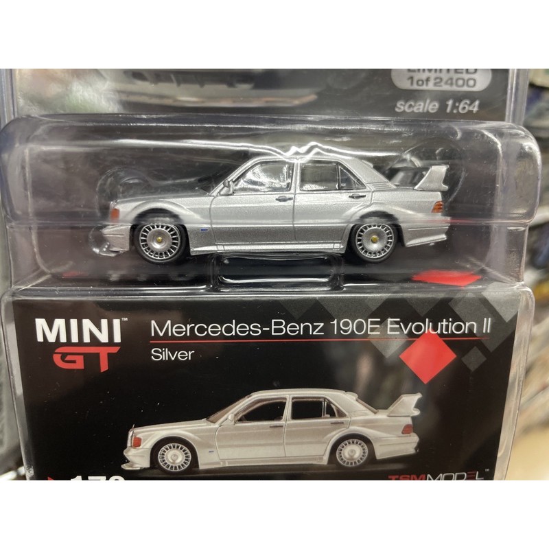 《模王》 1/64 mini GT 模型合金車 賓士 190E EvoII