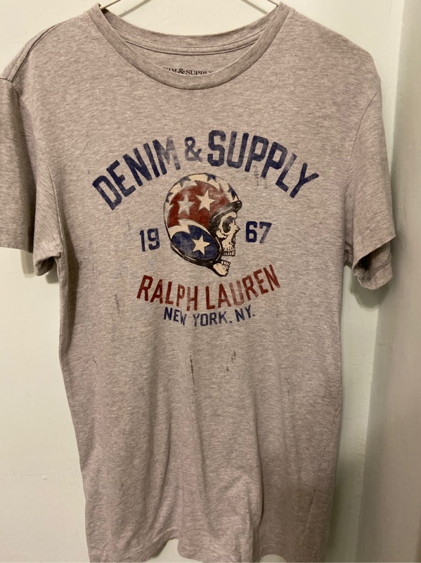 DEMIN&amp;SUPPLY  t shirt polo Ralph Lauren  男性上衣 男性t-shirt 二手