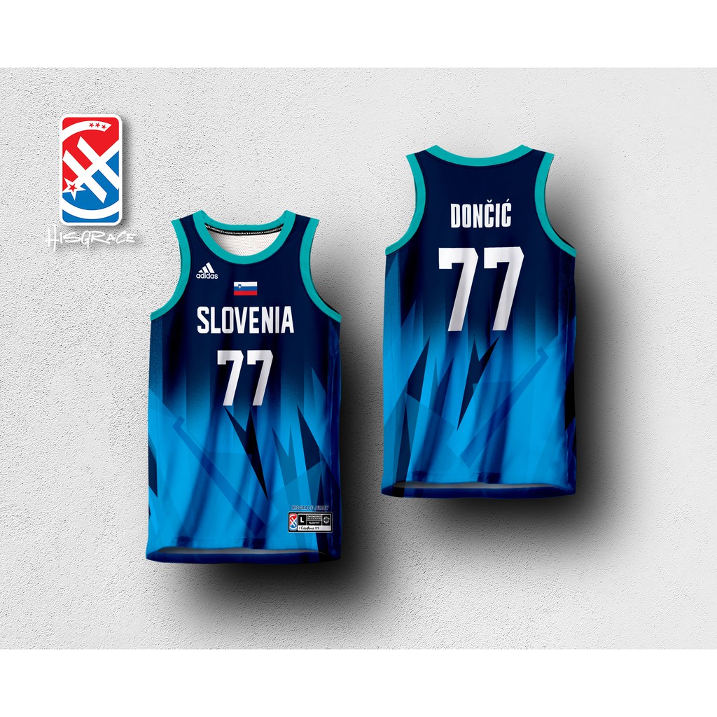 【現貨】速乾運動背心籃球球衣 Slovenia LUKA DONCIC HG JERSEYKids-3XL