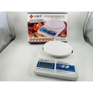 《百寶家》立菱尹 多用途 家用液晶電子秤(tm-3000a) 3kg 磅秤 電子秤 烘焙秤