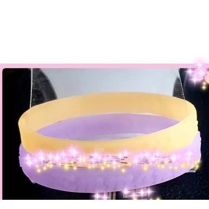 芯家飾基督教禮品專區~硅膠手環橙紫果凍色福音手環~神同在~以馬內利