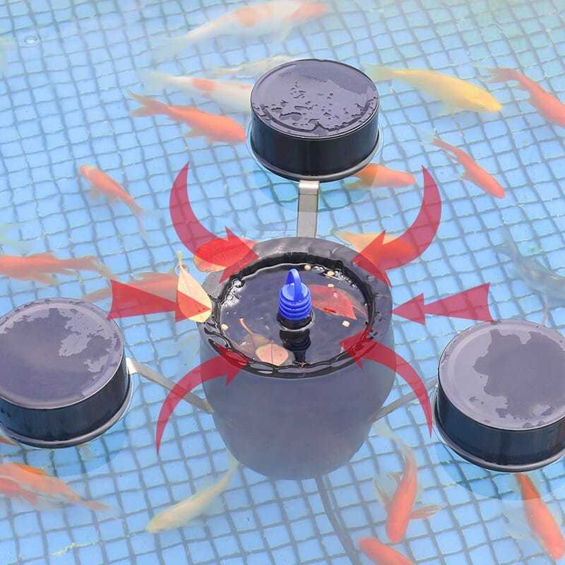 森森魚池過濾器水面撇渣器池塘落葉收集器錦鯉魚池垃圾清理器設備 蝦皮購物