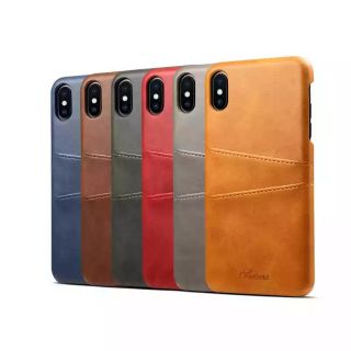 iPhone Xs 獨家領先最新發售 手工皮套保護殼 卡片收納 插卡式