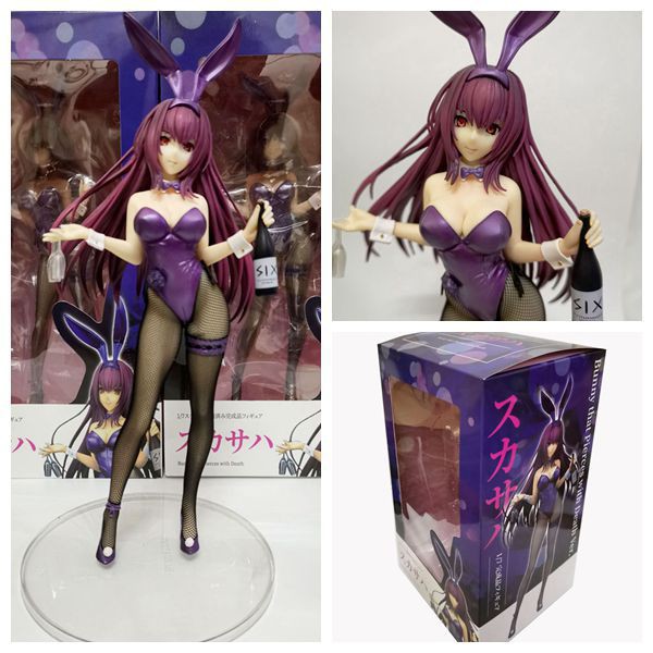 【紫色風鈴3】Fate grand order fgo 斯卡哈 (可脫)兔女郎.ver 盒裝  軟胸 港版