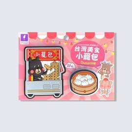 原來飾台灣 Milu Pon皮家族台灣美食磁鐵組 小籠包 黑熊 可愛卡通磁鐵冰箱貼 留言創意個性磁貼 台灣文化 蝦皮購物