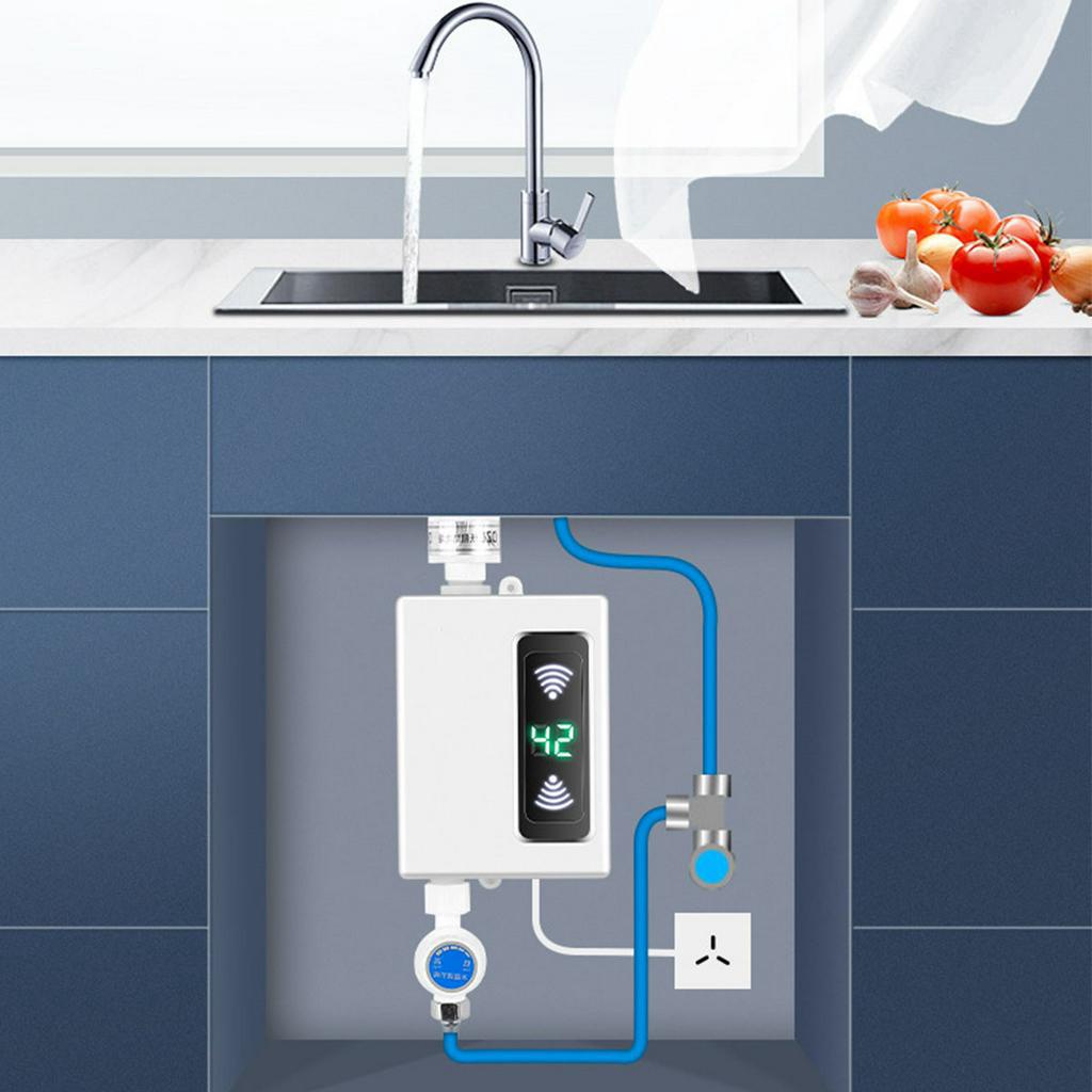 3000w熱水器浴室廚房即熱式電熱水器水龍頭溫度顯示水龍頭淋浴即熱式水龍頭