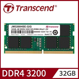 【新魅力3C】全新 創見 32G 32GB JetRam DDR4 3200 筆記型記憶體 JM3200HSE-32G