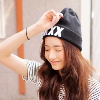 韓國毛線帽 針織帽子毛帽 韓版 字母標籤 男女皆可 有型高質感 百搭款 KKXX J36-2