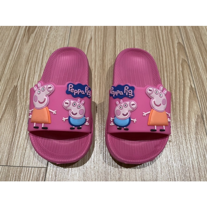 佩佩豬 Peppa Pig 女童拖鞋 (腳長13-15公分適穿)