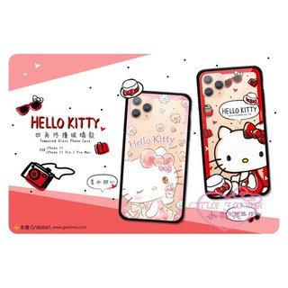 ♥小公主日本精品♥Hello Kitty 手機保護套 手機殼 iphone手機殼 四角防撞玻璃殼 00145708
