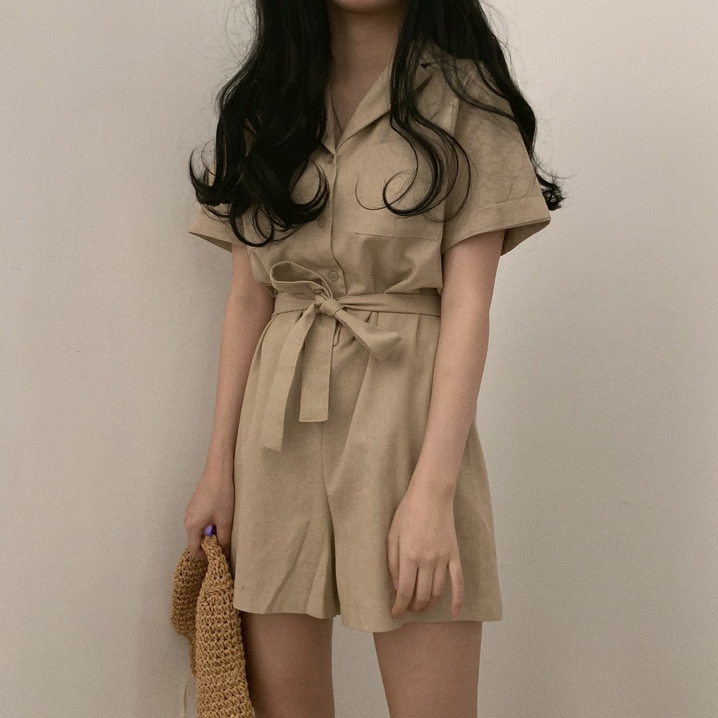 P10 韓系 質感 Ins 格子連身套裝 經典款 格子短褲 連身褲