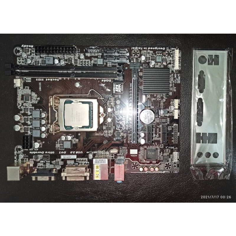 Intel G4560 + GA-H110M-DS2V CPU 主機板 半套