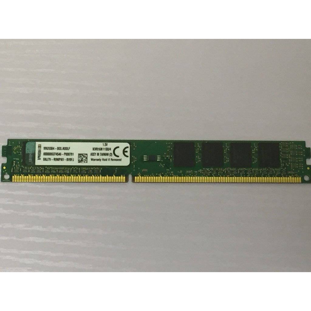 Kingston 金士頓 DDR3 1600 4GB 記憶體 單面