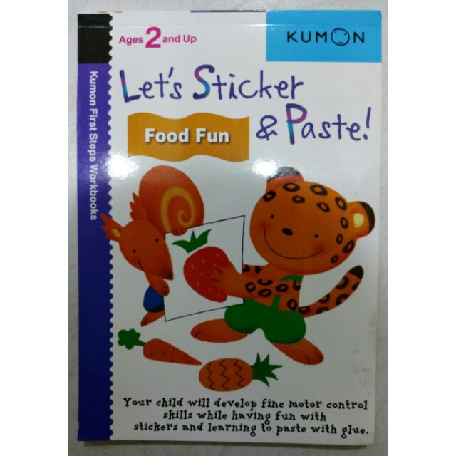 Kumon 剪貼 Let's Sticker &amp; Paste Food Fun