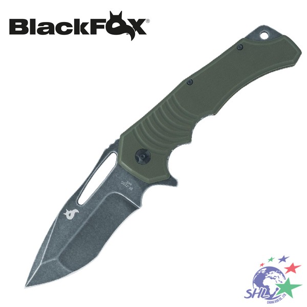 BLACK FOX HUGIN 黑狐 北歐神話烏鴉戰術Flipper折刀 綠色 | BF-721 G【詮國】