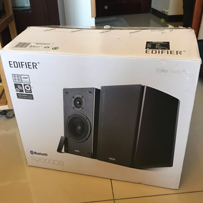 漫步者 Edifier R2000DB 2.0書架式立體聲光纖藍芽喇叭