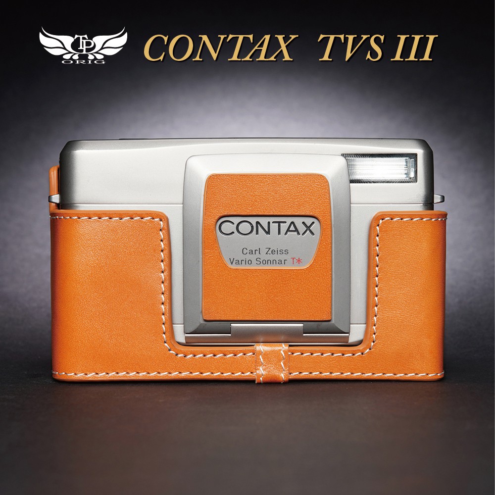 【台灣TP】真皮 適用於  Contax TVS III TVSIII TVS3  相機底座 相機包 皮套