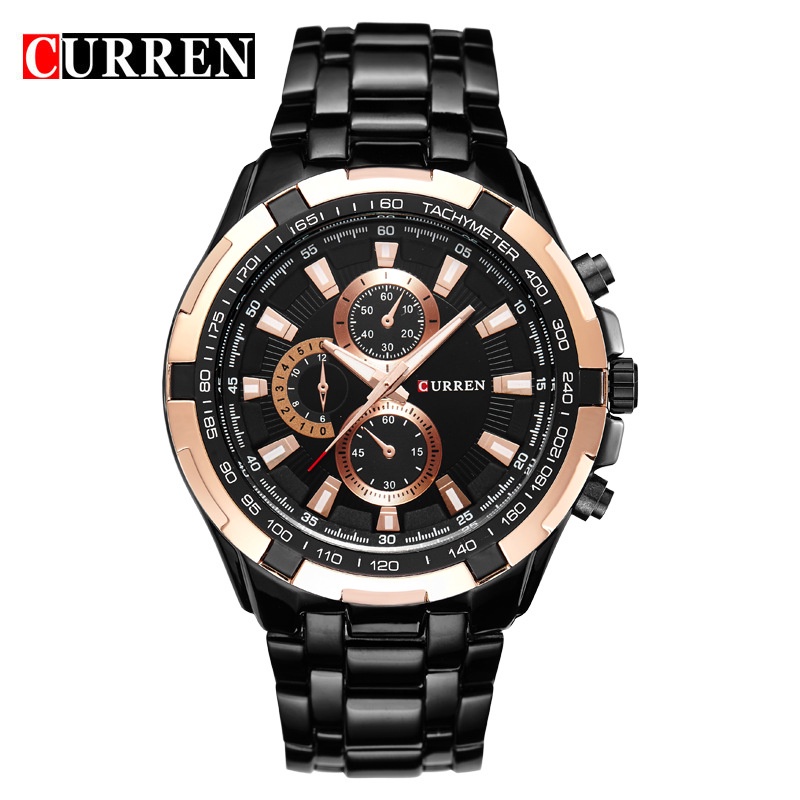 CURREN 品牌手錶 8023 瑞士男手錶 不鏽鋼錶帶 時尚 高檔 石英錶 男士手錶