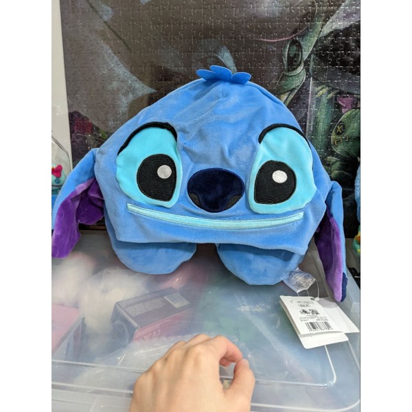日本🇯🇵絕版現貨 迪士尼商店 史迪奇 stitch 2way 披風 造型頸枕 頸枕