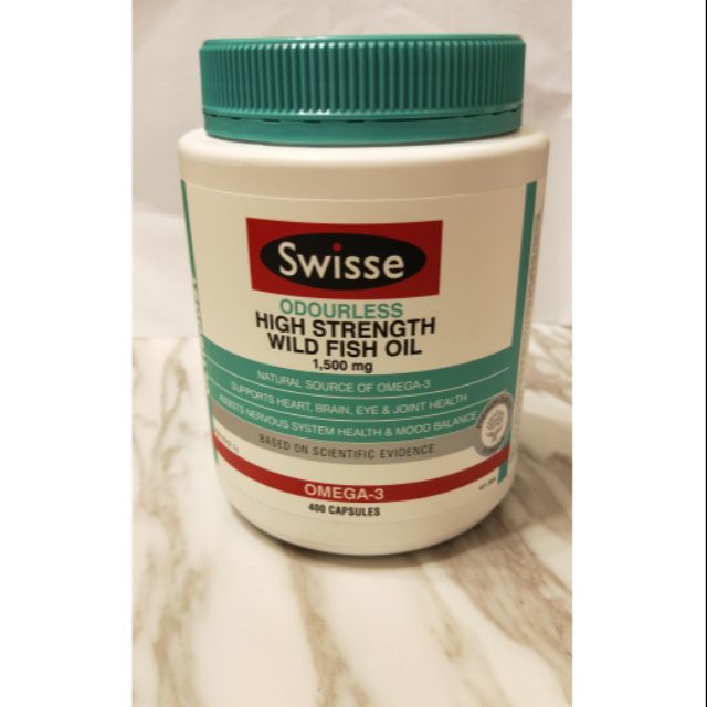 Swisse 澳洲深海魚油 1500mg 400顆/冬季保健食品、孝敬長輩最佳選擇