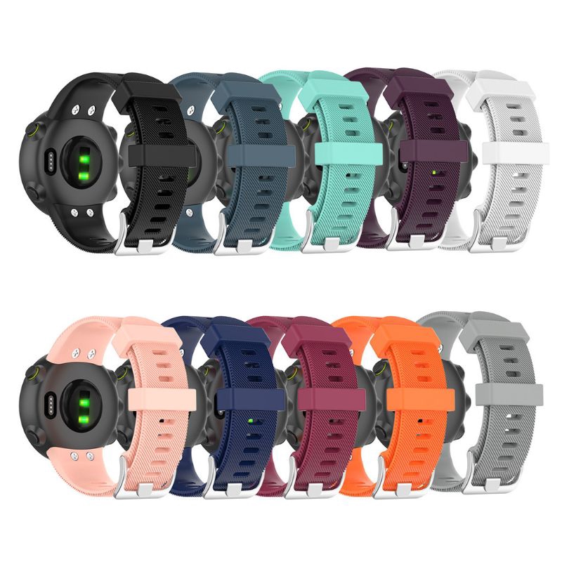 Garmin Forerunner 45 / 45S手錶的運動矽膠腕帶耐用錶帶