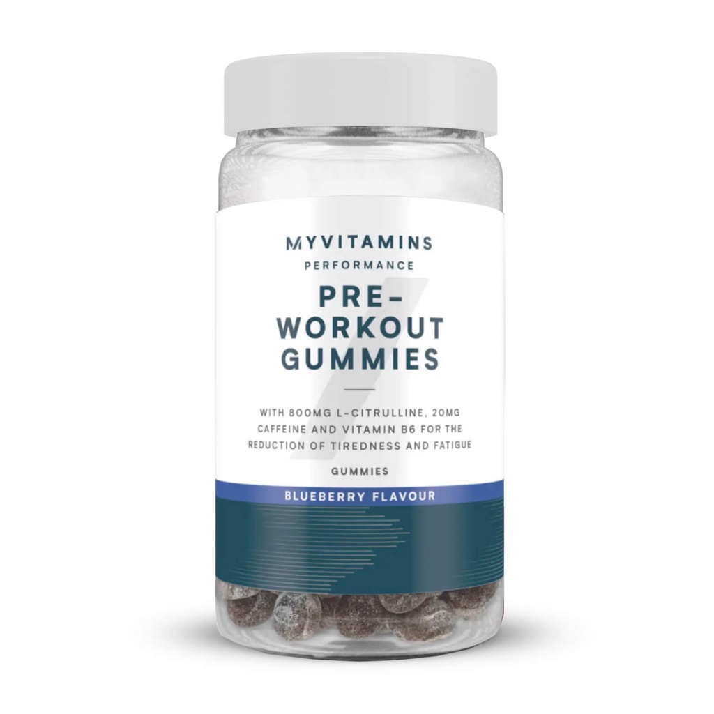 【即期品大特價】 Myprotein 預鍛鍊軟糖 藍莓口味 60顆 pre-workout gummies 提升鍛鍊層次